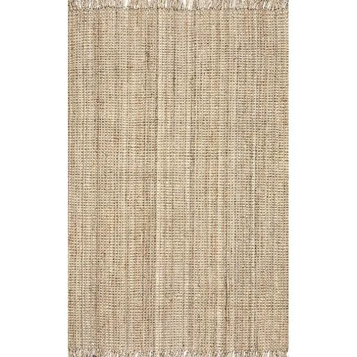Hand Woven Chunky Loop Jute Caspar Area Rug, 4x6