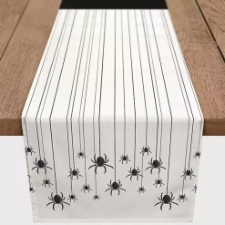 Hanging Spiders Halloween Table Runner