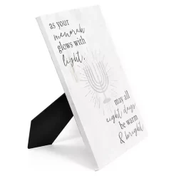 Hanukkah Menorah Easel Back Canvas Art Print