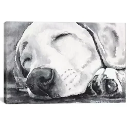 Happy Dreams Dog Giclee Canvas Art Print, 26x18