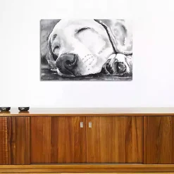 Happy Dreams Dog Giclee Canvas Art Print, 40x26