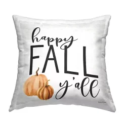 Happy Fall Yall Harvest Throw Pillow