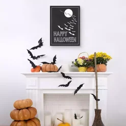 Happy Halloween Bats Canvas Art Print