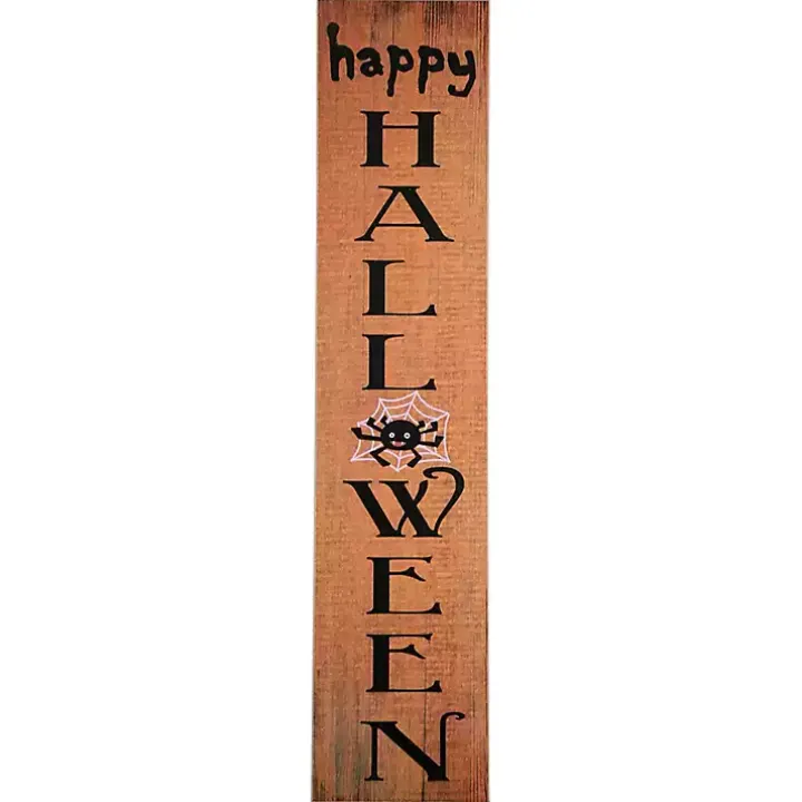 Happy Halloween Spider Porch Board