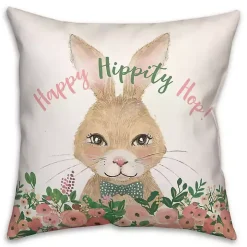Happy Hippity Hop Bunny Indoor/Outdoor Pillow