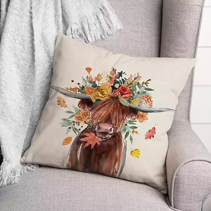 Harvest Highland Outdoor Pillow