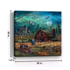 Haunted Farm Canvas Art Print, 30x30