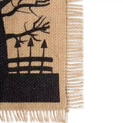 Haunted House Burlap Table Runner