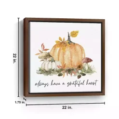 Have a Grateful Heart Framed Canvas Art Print