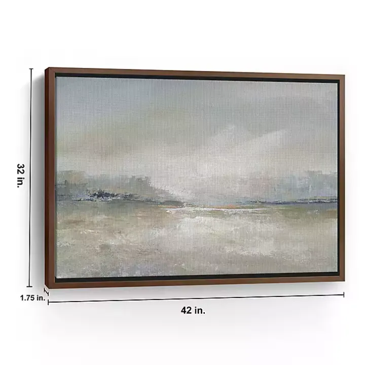 Hazy Horizon Framed Canvas Art Print