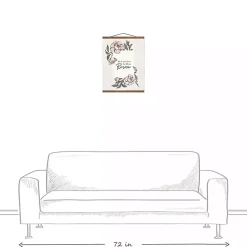 He Has Risen Teak Hanging Canvas Art Print