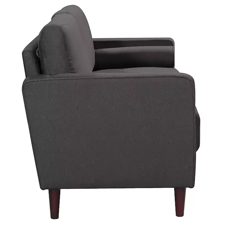 Heather Gray Chelsea Modern Loveseat