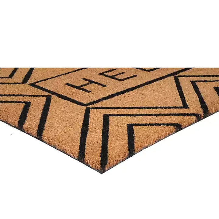 Hello Chevron Doormat