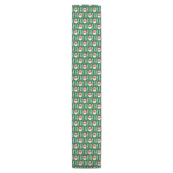 Ho Ho Ho Vintage Santa Table Runner, 72 in.