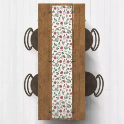 Holiday Florals Table Runner, 72 in.