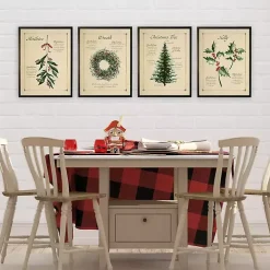 Holiday Holly Framed Christmas Art Print