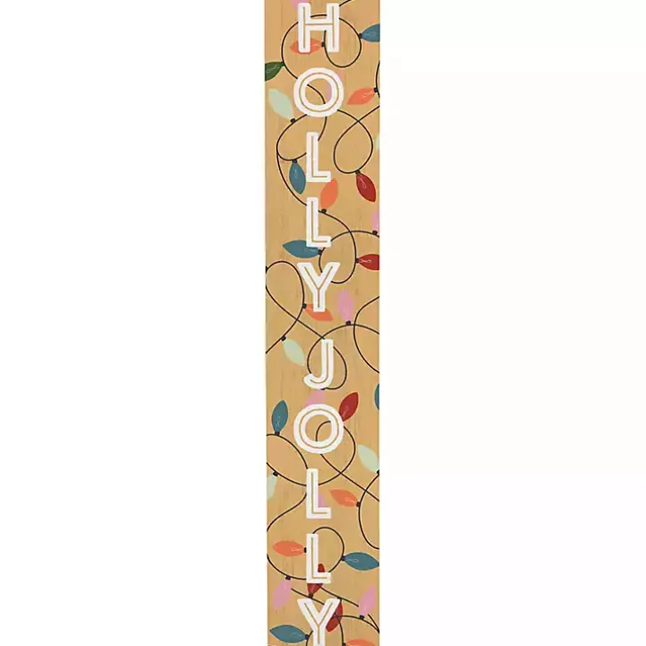 Holly Jolly Lights Porch Board