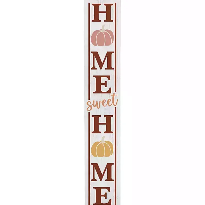 Home Sweet Home Fall Pumpkins Porch Board