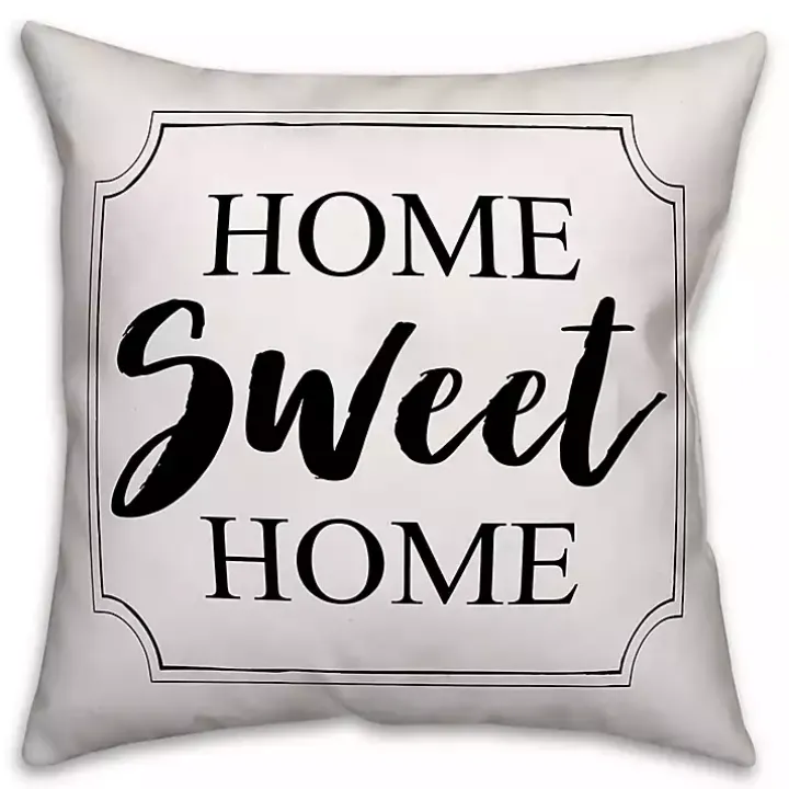 Home Sweet Home Outdoor Pillow