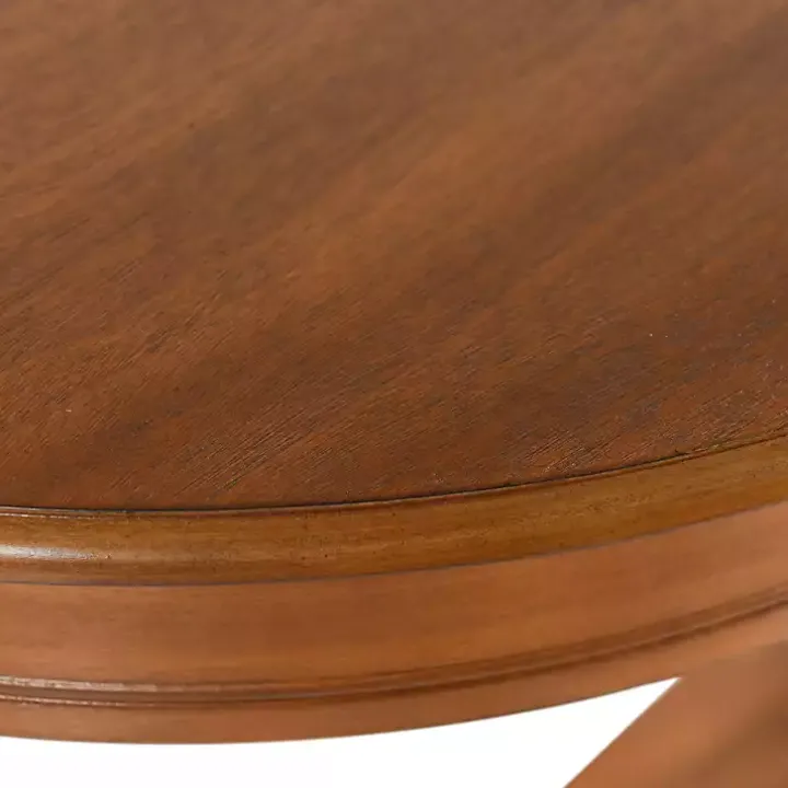 Honey Brown Half Moon Tinslee Console Table