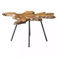 Honey Natural Teak Wood Coffee Table