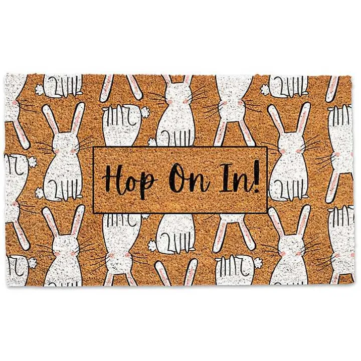 Hop On In Bunny Doormat