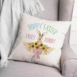 Hoppy Easter Sunflower Indoor/Outdoor Pillow
