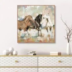 Horse Country Framed Canvas Art Print