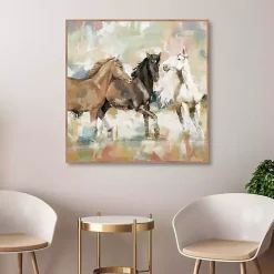 Horse Country Framed Canvas Art Print