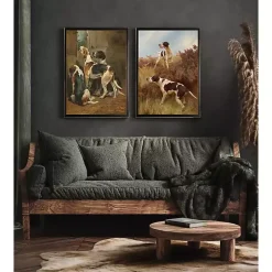 Hound Dogs Framed Art Print