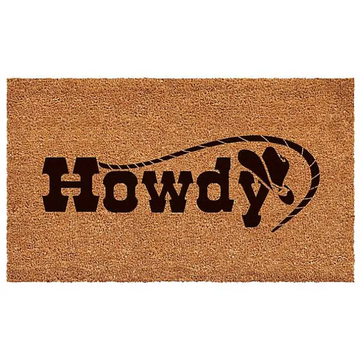 Howdy Cowboy Hat Doormat