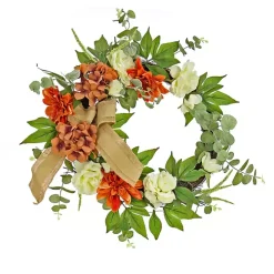 Hydrangeas and Roses Harvest Wreath