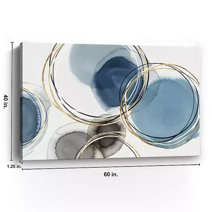 Infinity Indigo II Abstract Canvas Art Print