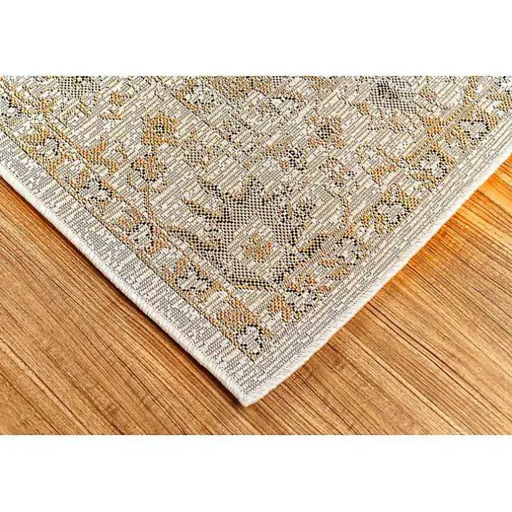 Irene Yellow Daffodil Outdoor Area Rug, 6x9