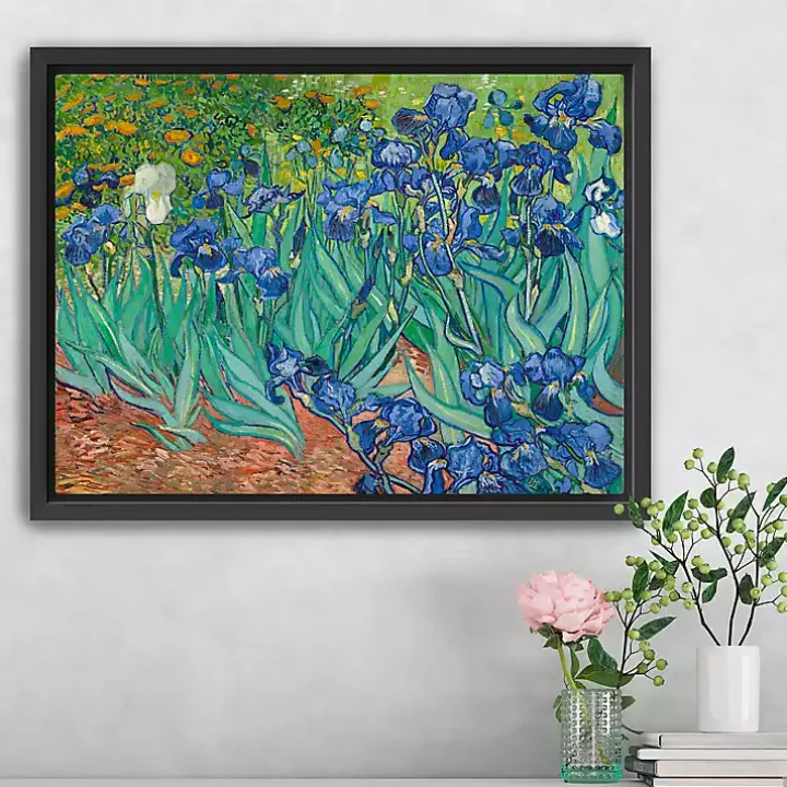 Irises Framed Canvas Art Print, 26x20 in.