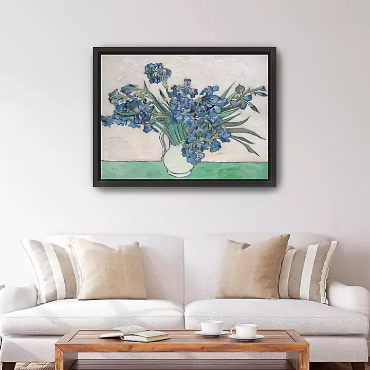 Irises II Framed Canvas Art Print, 42x32 in.