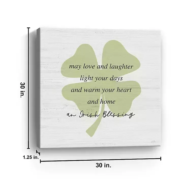 Irish Blessing Canvas Art Print, 30x30 in.
