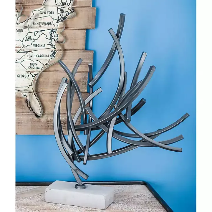 Iron Contemporary Branch Sculpture