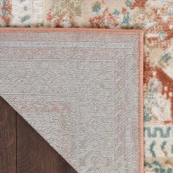 Irsia Rust Traditional Serged Runner, 2x8