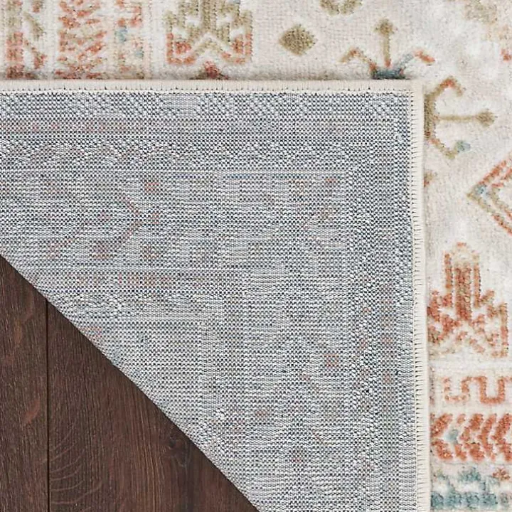 Irsia White Traditional Area Rug, 5x7