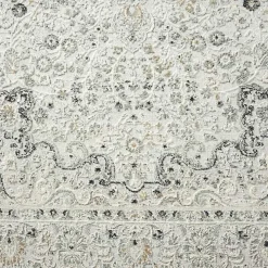 Isabella Gray and Ivory Area Rug, 4x6