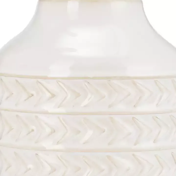 Ivory Aztec Vase, 10in