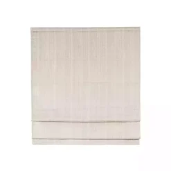 Ivory Basketweave Cordless Roman Shade, 33 in.