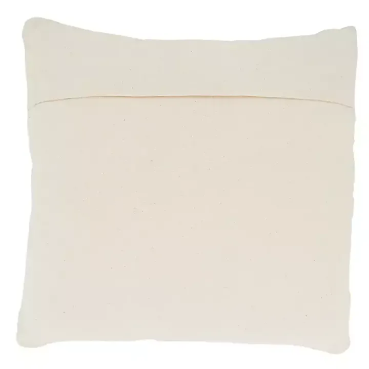Ivory Boho Fringe Jute Pillow