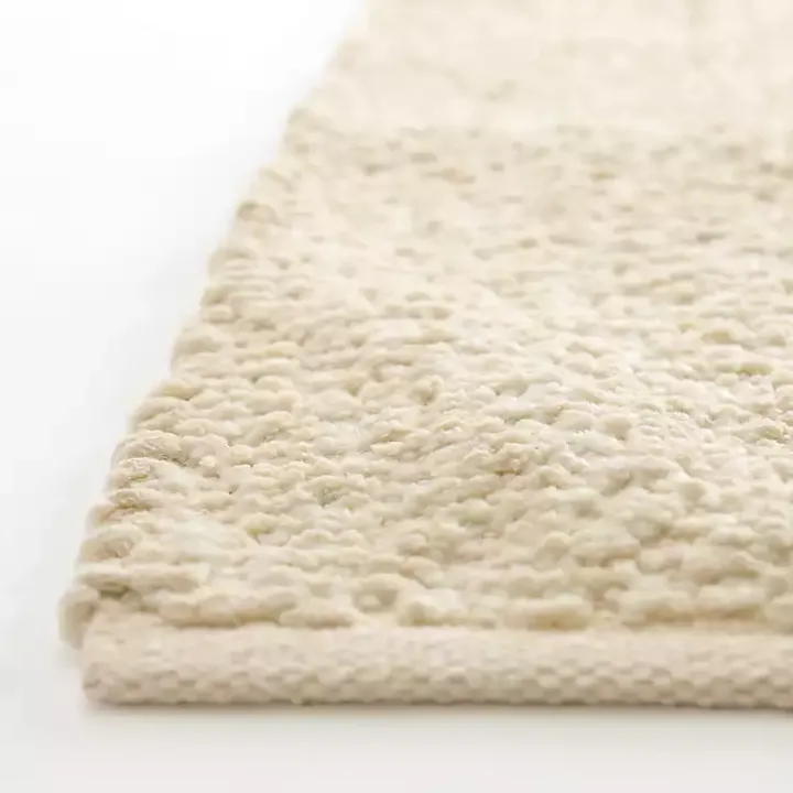 Ivory Boucle Runner, 2x6