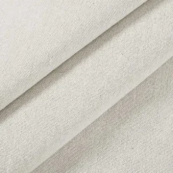 Ivory Burlap Knotted Curtain Panel Set, 120 in.