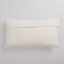 Ivory Checkerboard Lumbar Pillow