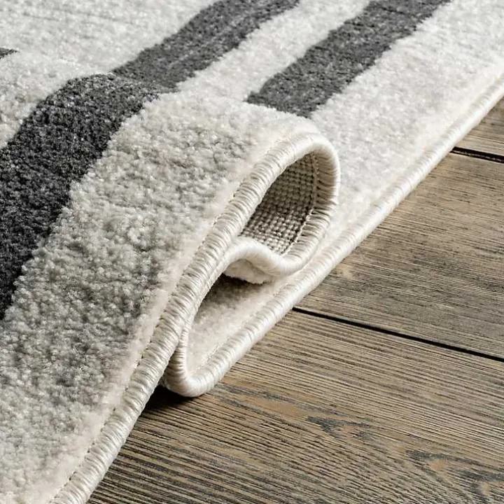 Ivory Classic Border Area Rug, 8x10