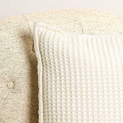Ivory Cozy Waffle Pillow