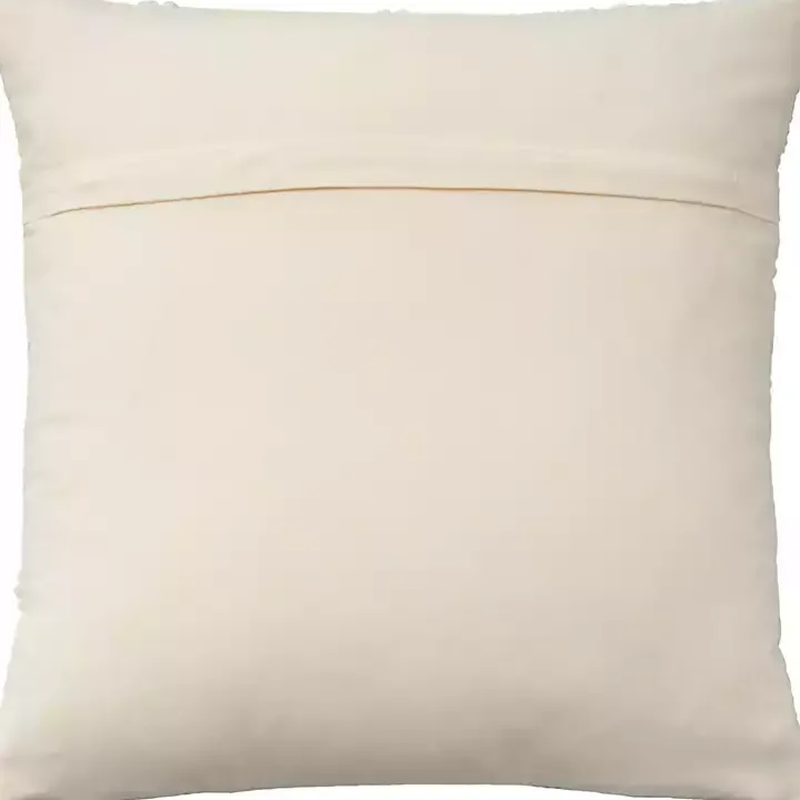 Ivory Diamond Lattice Throw Pillow
